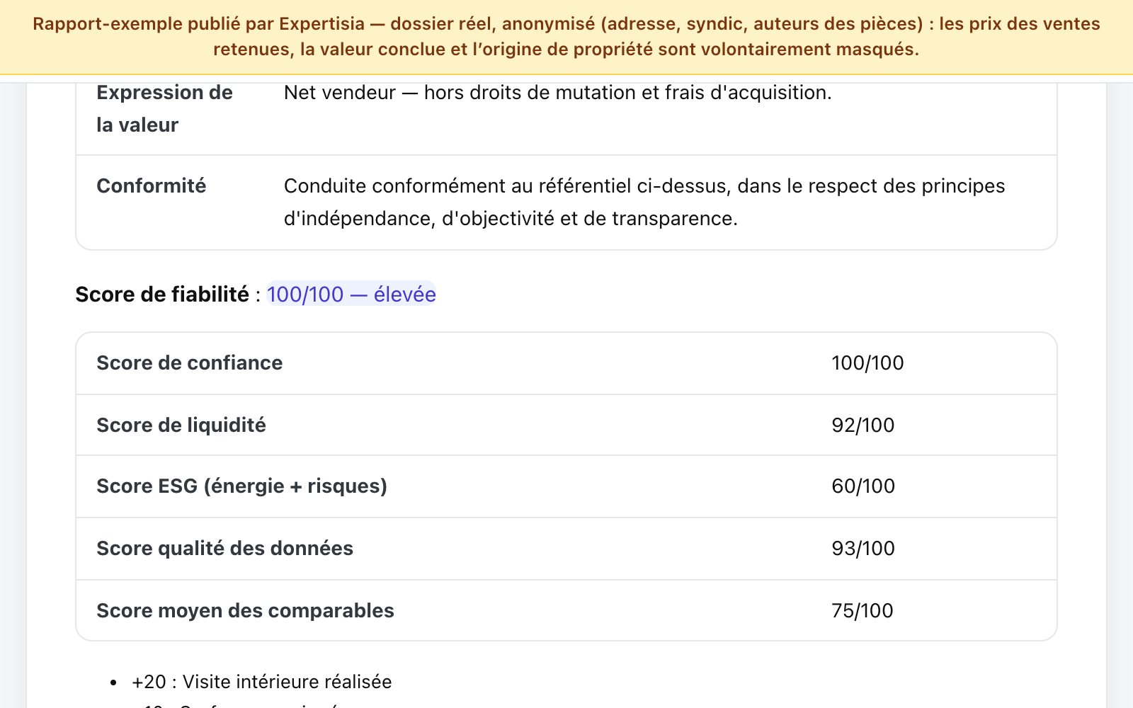 Rapport d'expertise